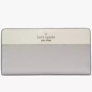 Kate Spade Madison Slim Two Tone Wallet, NWT